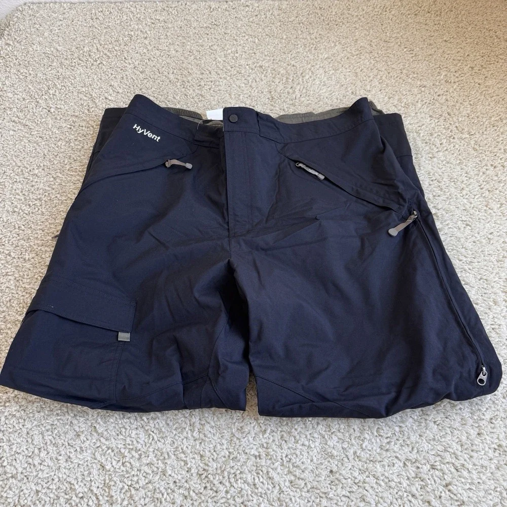 The North Face Freeride Pants Mens XL Black HyVent Waterproof Ski Snow NWT